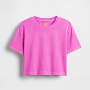 GAPxBÉIS Organic Cotton Vintage Soft Crop Graphic T-Shirt “Jet Lagged.”